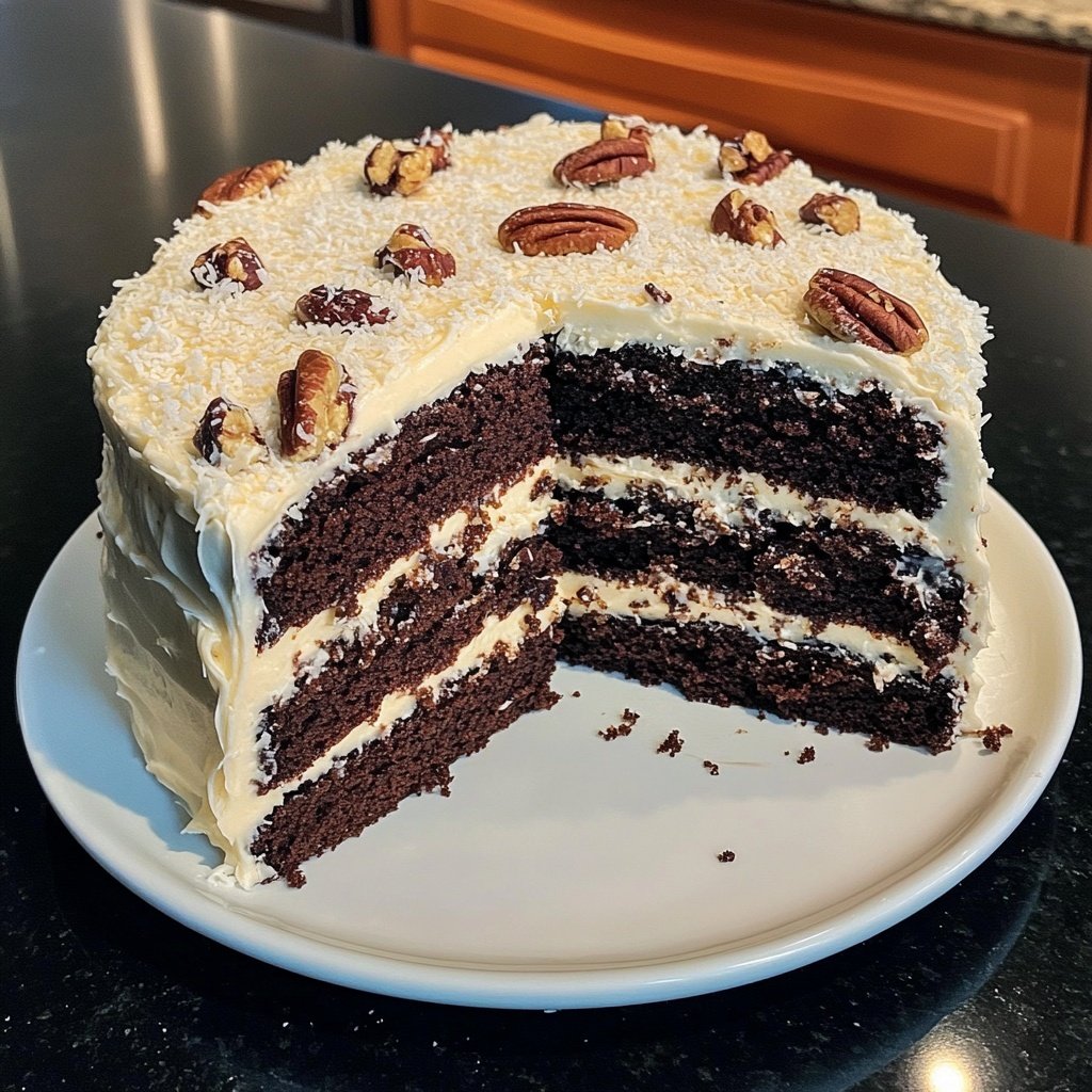 White German Chocolate Cake