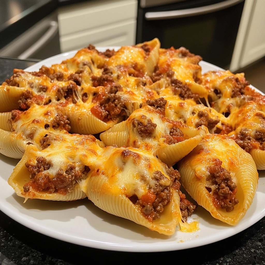 Ground Beef Stuffed Shells