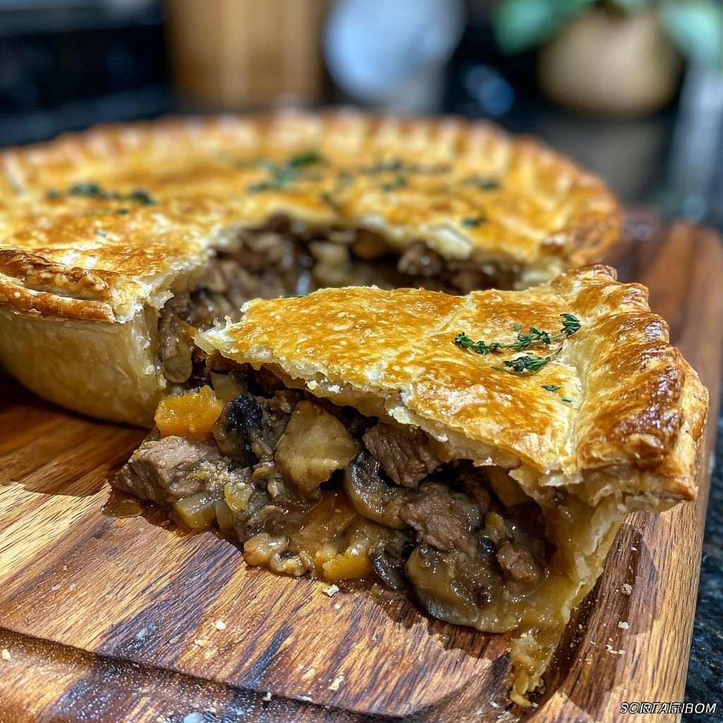 Comfort Food Beef and Mushroom Pot Pie