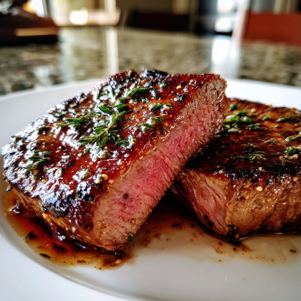 Filet Steak with Red Wine Butter