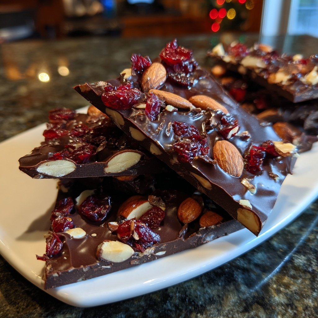 Chocolate Cranberry Almond Bark