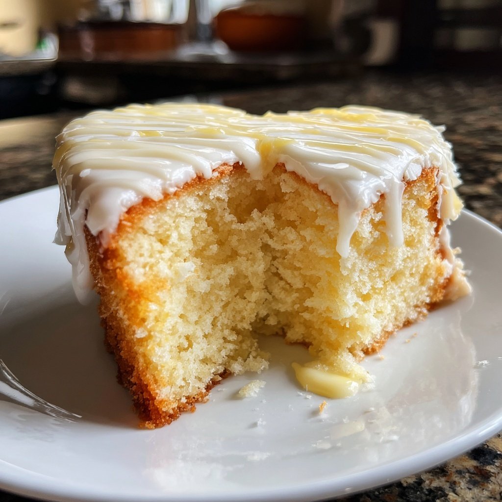 Mini Heart Cake with Lemon Almond Cream