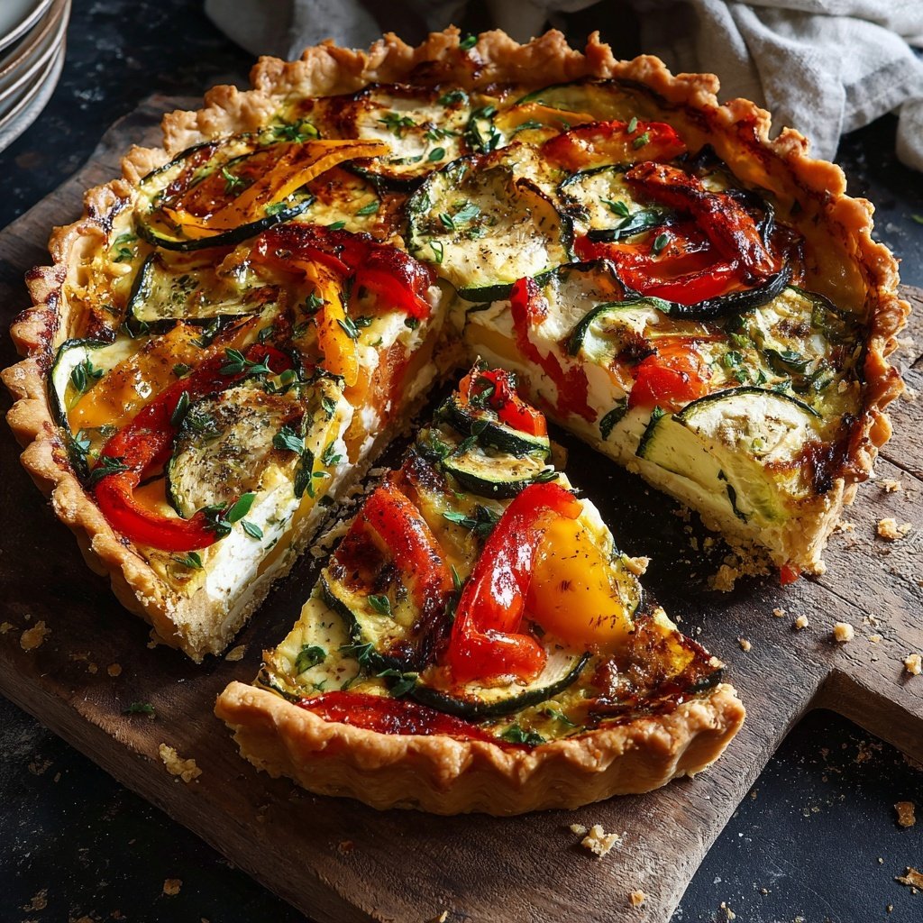 Vegetable Tart with Goat Cheese