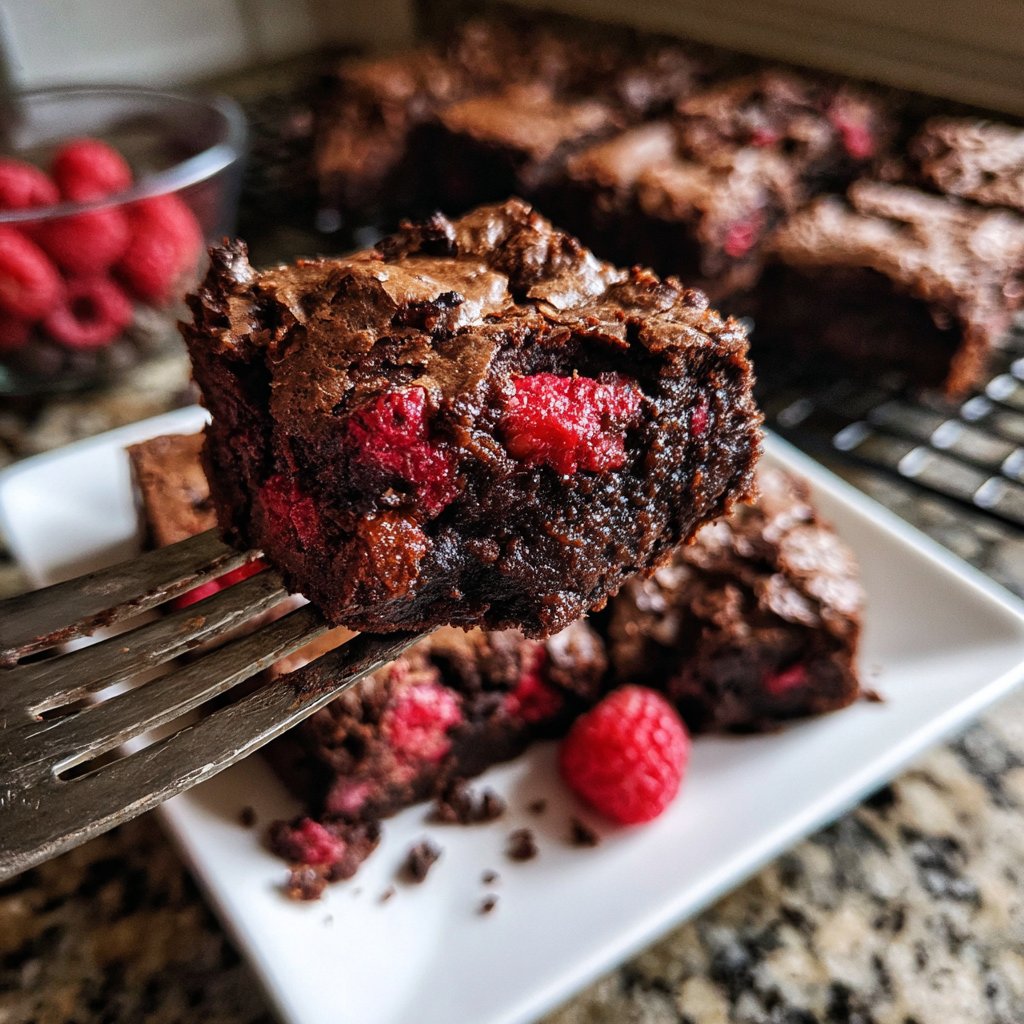 Chocolate Raspberry Brownies