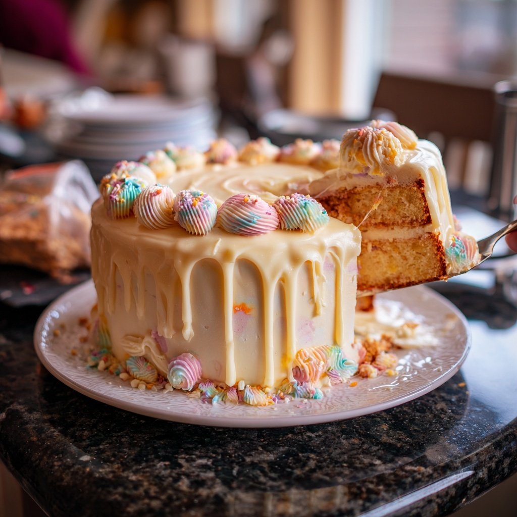 Soft Vanilla Pisces Celebration Cake