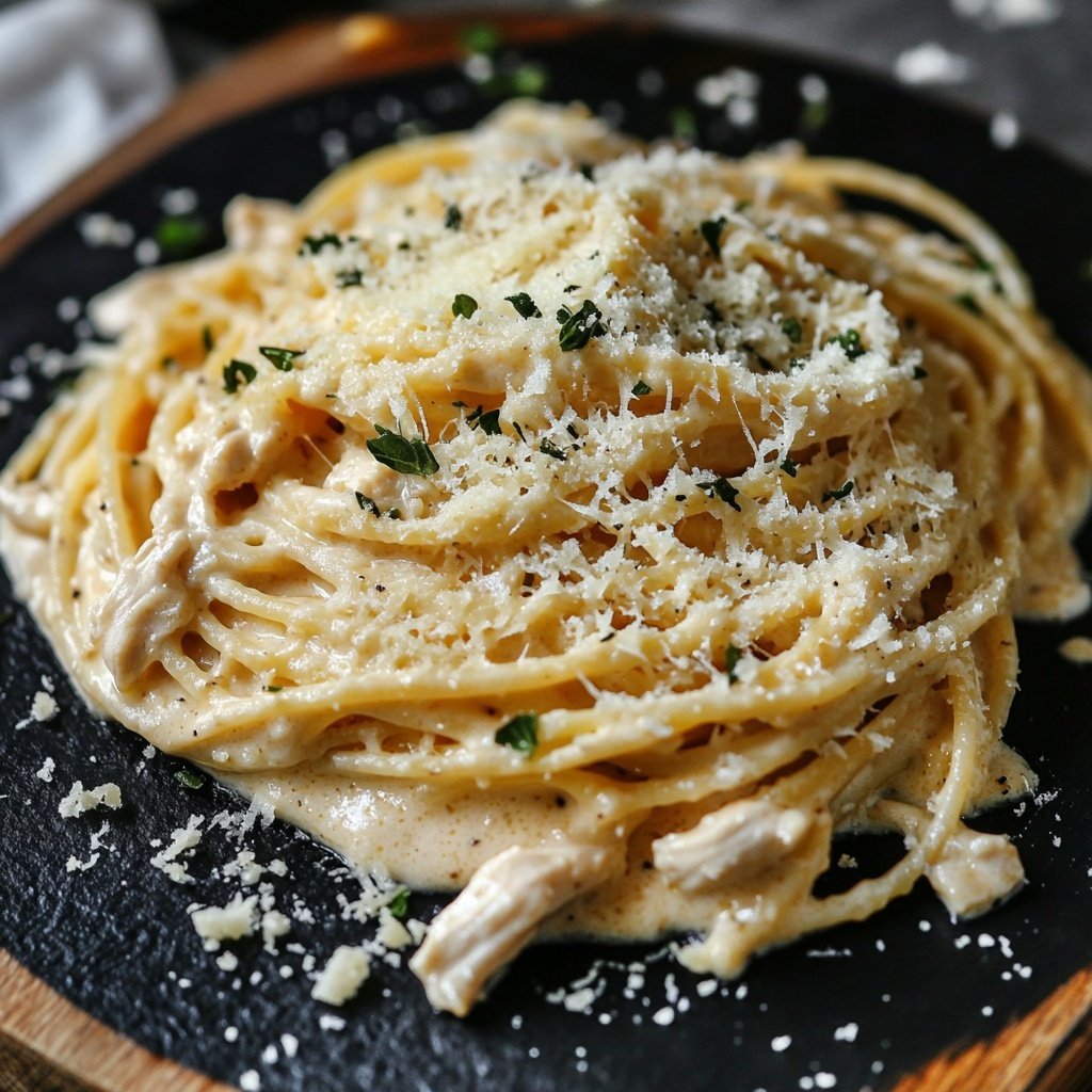 Creamy Garlic Parmesan Chicken Pasta