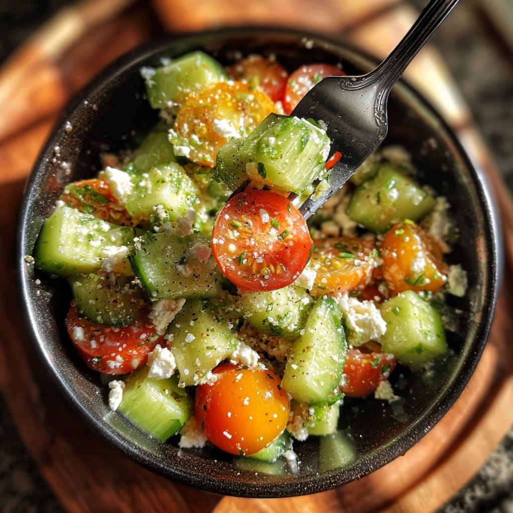 Celery Cucumber Crunch Salad