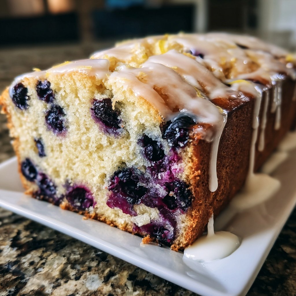 Baking & Desserts Lemon Blueberry Loaf Cake