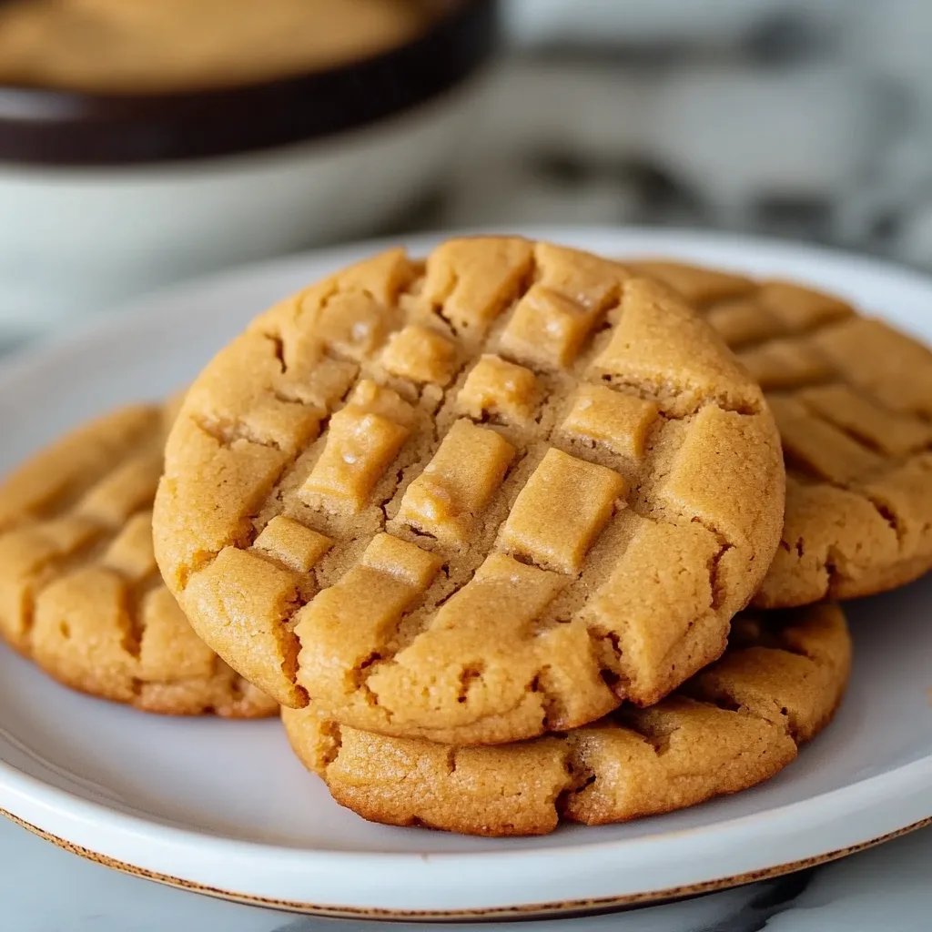 Irresistibly Soft Classic Peanut Butter Cookies