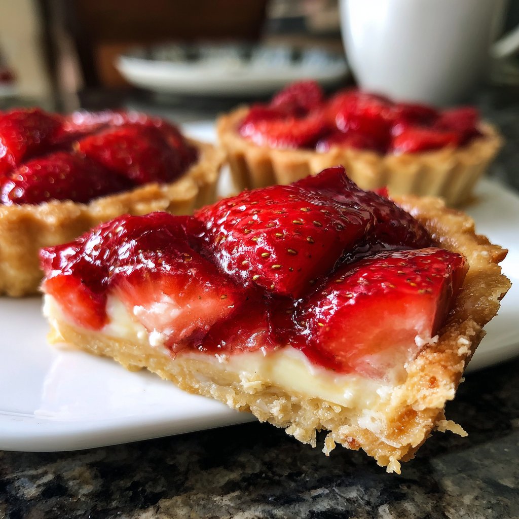 Valentines Treats Strawberry Almond Tartlets