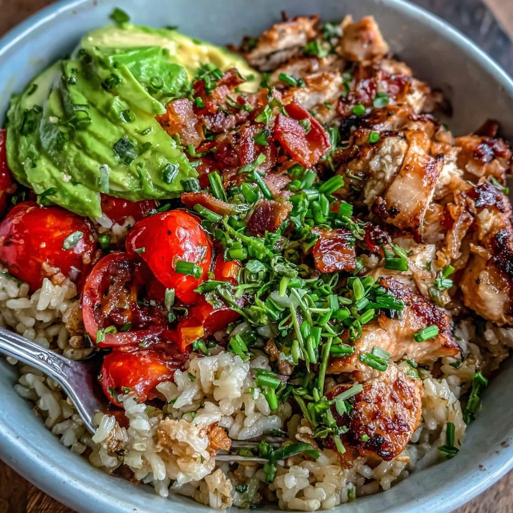 Healthy Grilled Chicken And Brown Rice Bowl