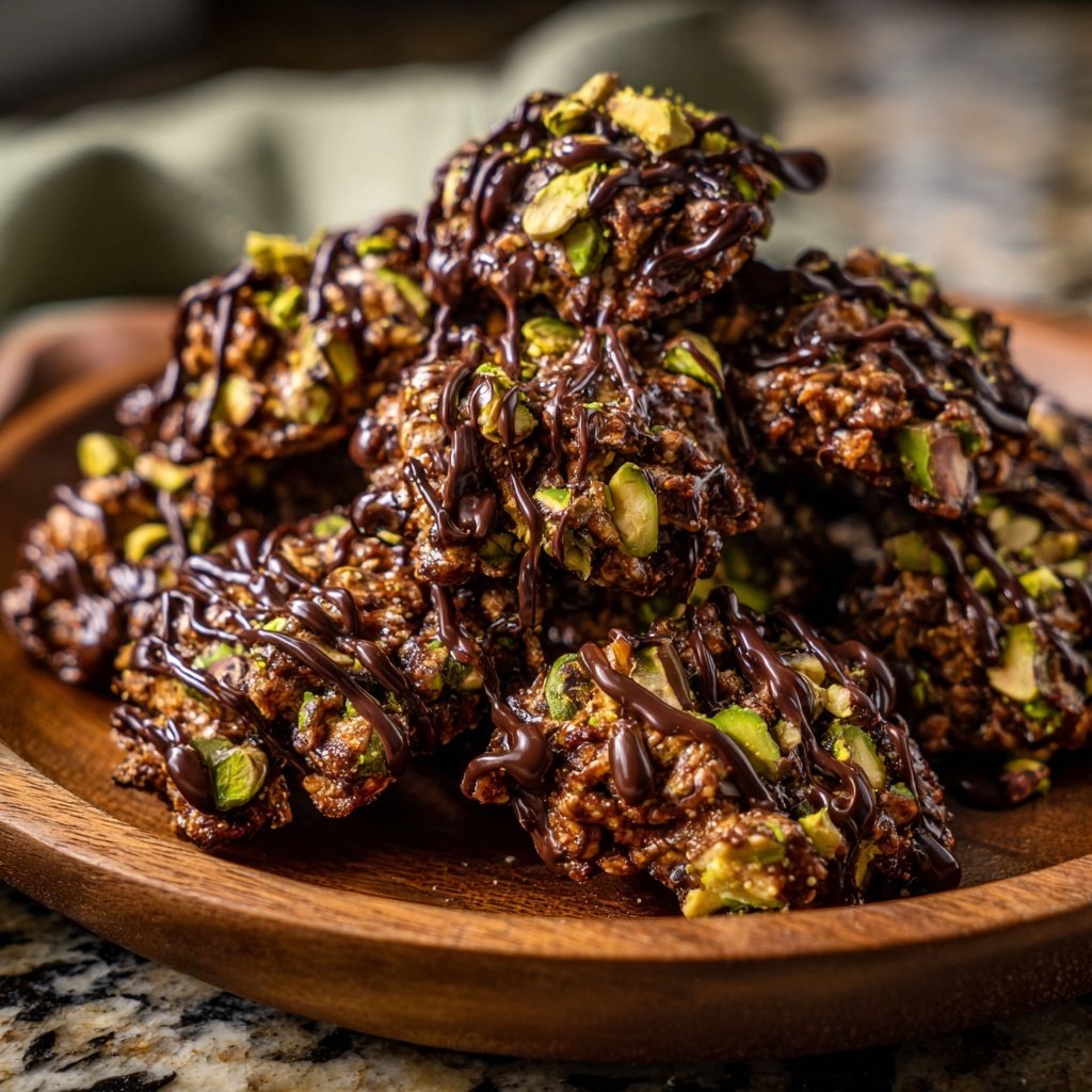 Chocolate Pistachio Snack Clusters