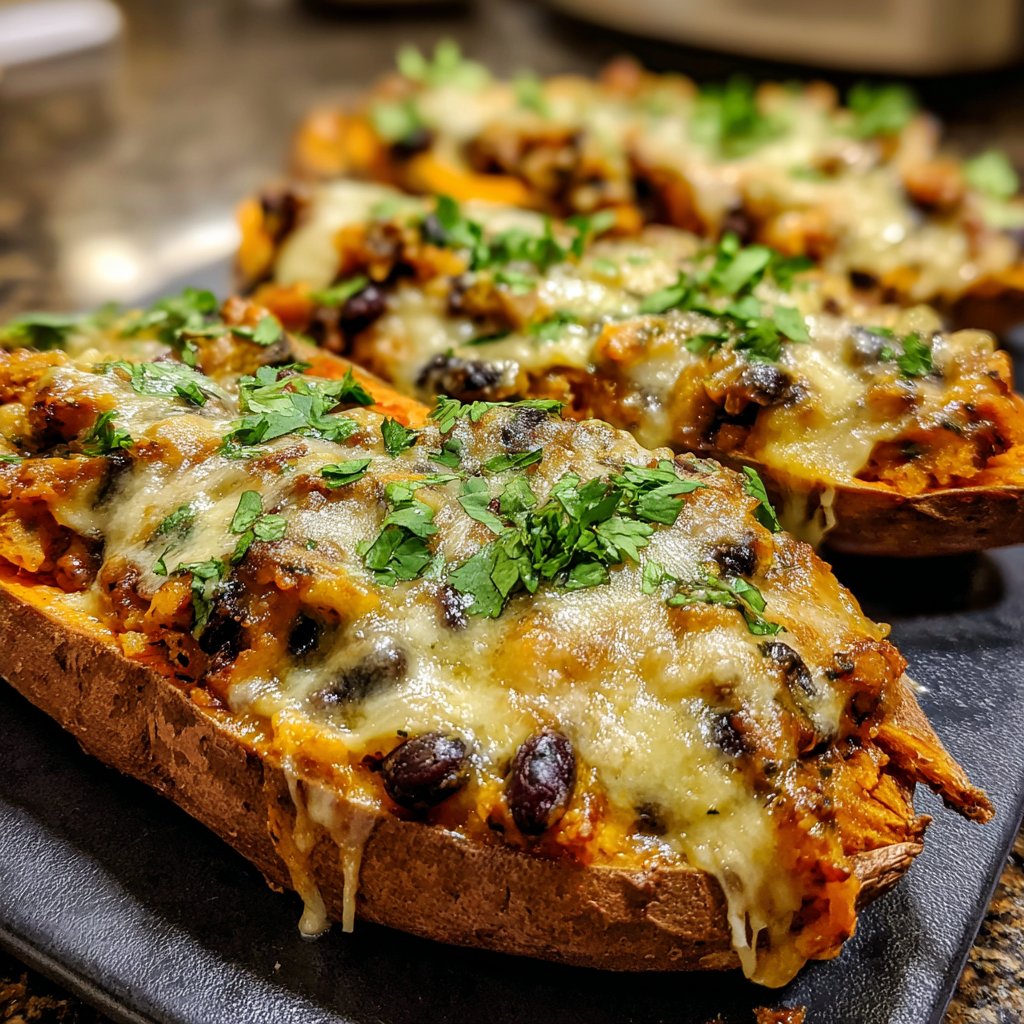 Valentine Dinner Stuffed Sweet Potatoes