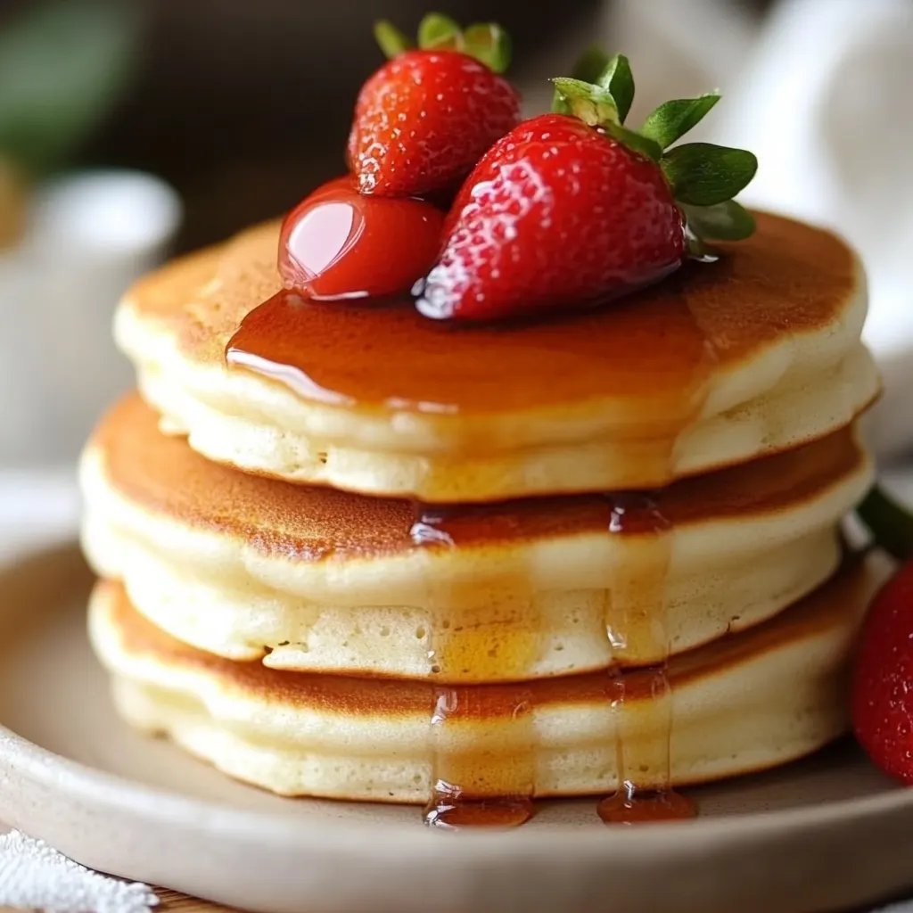 Fluffy Japanese Soufflé Pancakes